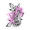 rose with lightning
