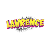 Lawrence benutzerdefinierter Name Comic-Stil Pop-Art,