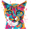 Katze bunt Haustier