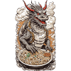 Ramen Dragon Anime & Soup Design