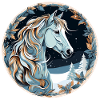 Horse Winter Boho