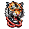 Tiger tattoo Japanese style