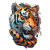 Japanese Tiger Head Tattoo