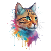 A multi-coloured wildcat