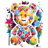 Loving Honey Heart Cuddly Bear