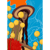Mexican Woman with Flowers