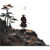 Samurai am Berg