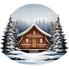 Wooden hut, Christmas hut