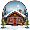 Wooden house, Christmas hut