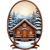 Wooden hut, Christmas house