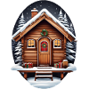 Wooden hut, Christmas house