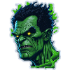 Monstre vert d’Halloween 4