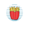 Frites amusantes Frites drôles