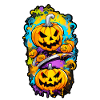 Halloween Pumpkin Head