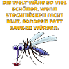 Stechmücke Fett-Satire