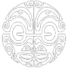 visage maori15 blanc
