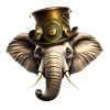 Eléphant Steampunk