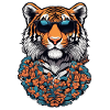 Tiger with sunglasses