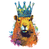 Capybara avec capybara couronne