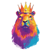 Capybara avec capybara couronne