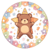 Nounours Fleuri