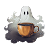 Riesenkaffee Mit Geist Halloween Shirt