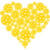 coeur jaune
