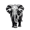 Geometric Style Elephant