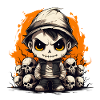 Halloween mort Garçon