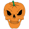 Pumpkin Skull | Skull, Halloween