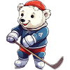 Polar Bear Hockey Player