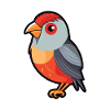 Firetail Cartoon Kawaii Aquarelle Illustration