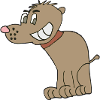 Funny dog laughing