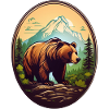 Forest dweller brown bear