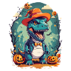 Dinosaur Halloween Pumpkin Kawaii Gift