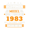 Vintage oktober 1983 verjaardagscadeau