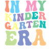 Kindergarten Retro Groovy Student