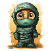 Halloween Spooky Cartoon Mummy