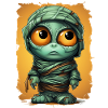 Halloween Spooky Cartoon Mummy
