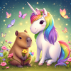 Capybara und Einhorn