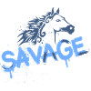 Conception de graffiti de cheval sauvage