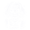 A funny crazy zombie clown