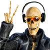 Grim Reaper loves cool music