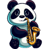 Panda Saxophones Classical Music Jazz