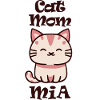 Mia Nom Prénom avec chat