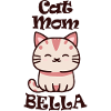 Bella Nom Prénom avec chat