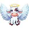 Cow Angel Wings Farm Halo