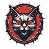 Devilish Cat / Kitty / Gothic / Halloween