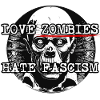 Zombie fan against fascism