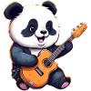 Panda guitarist